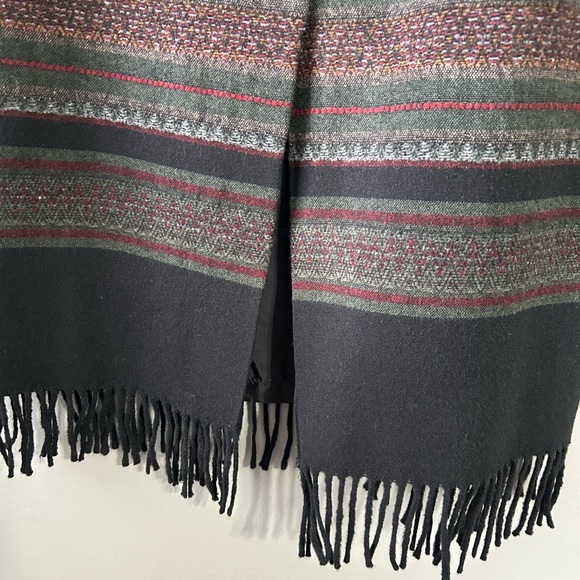 Chandler Hill fringe, maxi wool, blend skirt, women’s size 14 black - Picture 7 of 13